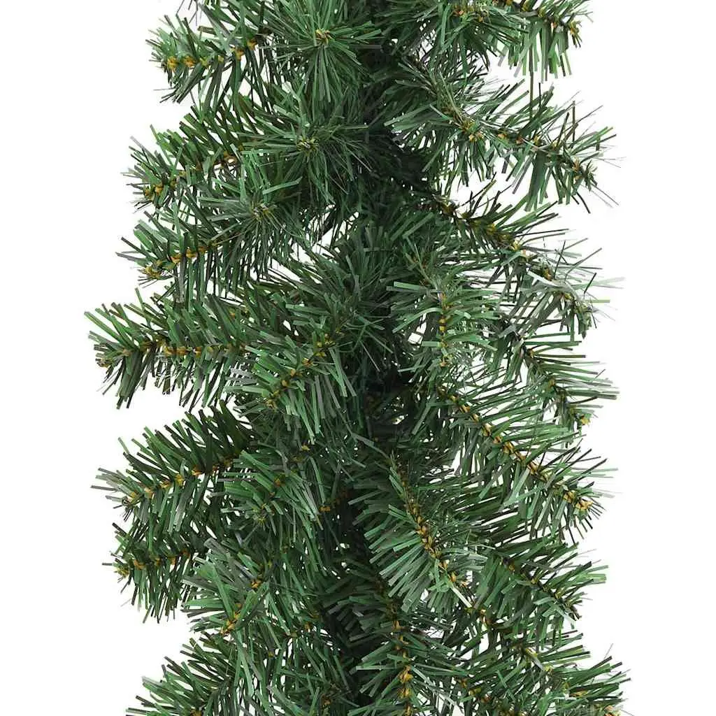 Christmas Garland with LED Lights 20m Green Indoor Outdoor Holiday Decoration