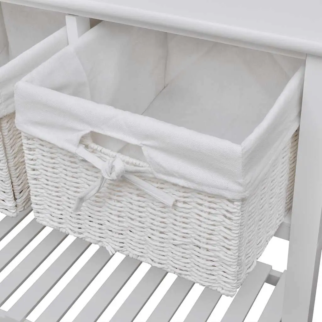 White Sideboard for Home Organization