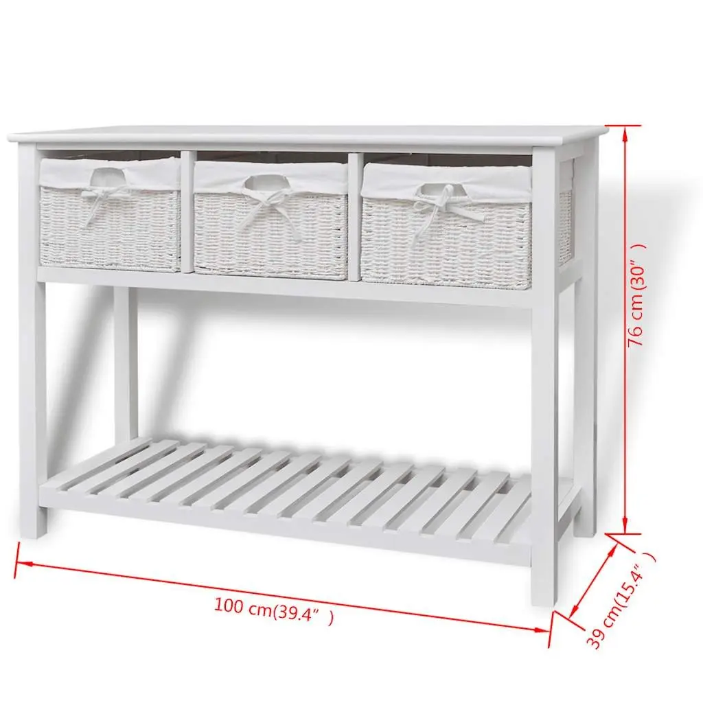 White Sideboard for Home Organization