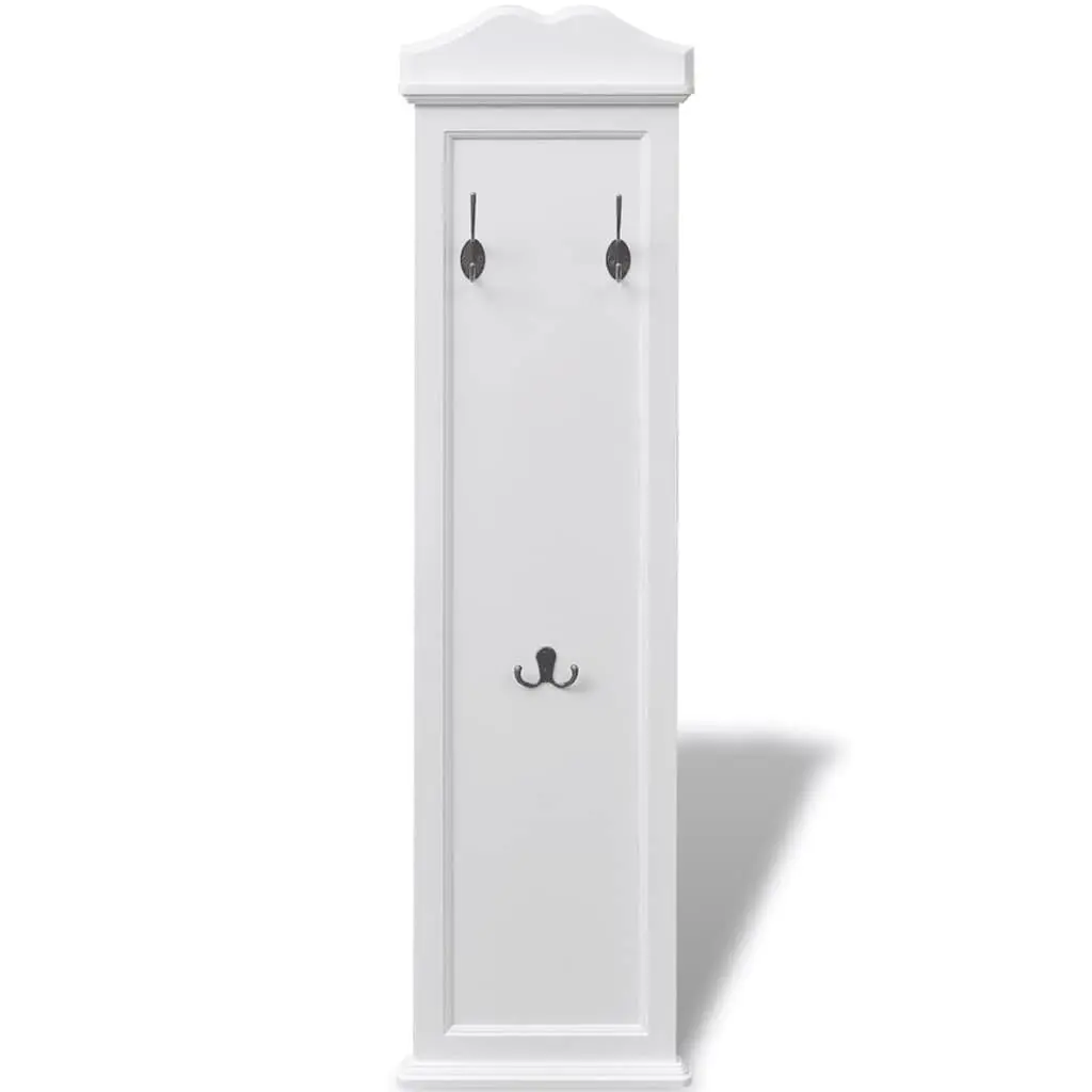 Coat Racks Baroque Style White Steel 2 Pieces
