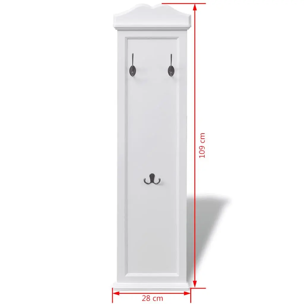 Coat Racks Baroque Style White Steel 2 Pieces