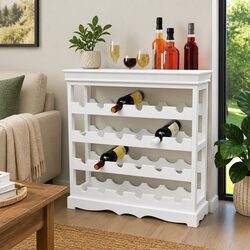 Practical White Wine Cabinet for Home Use