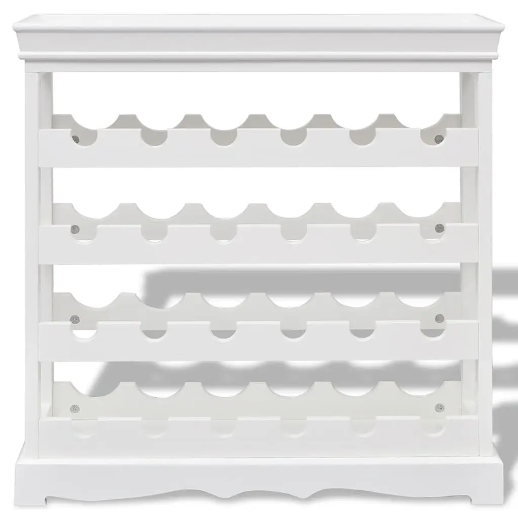 Wine Cabinet Storage Rack White 24 Bottle Holder Display Organiser Furniture