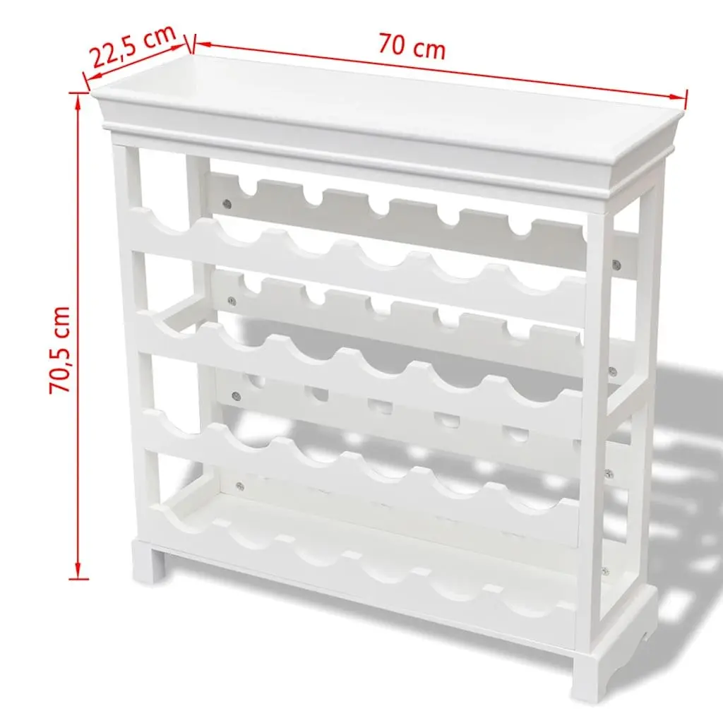 Wine Cabinet Storage Rack White 24 Bottle Holder Display Organiser Furniture