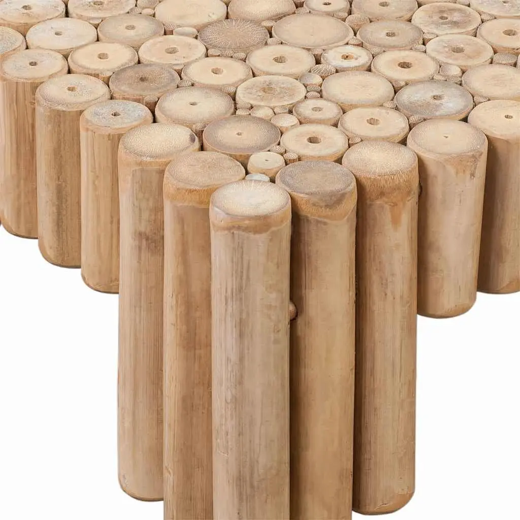 Bamboo Coffee Table Brown Living Room Accent Furniture Modern Design Home Decor
