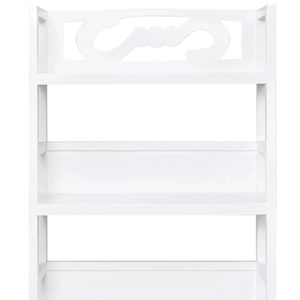 White Storage Cabinet for Bathroom Use