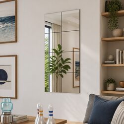 Versatile Frameless Mirror Tiles for Home Decor