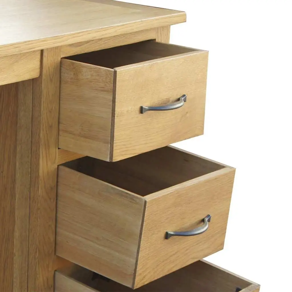 Solid Oak Wood Desk for Home Use