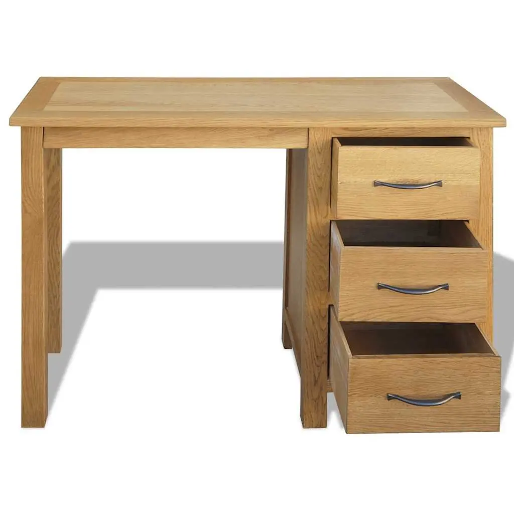 Solid Oak Wood Desk for Home Use