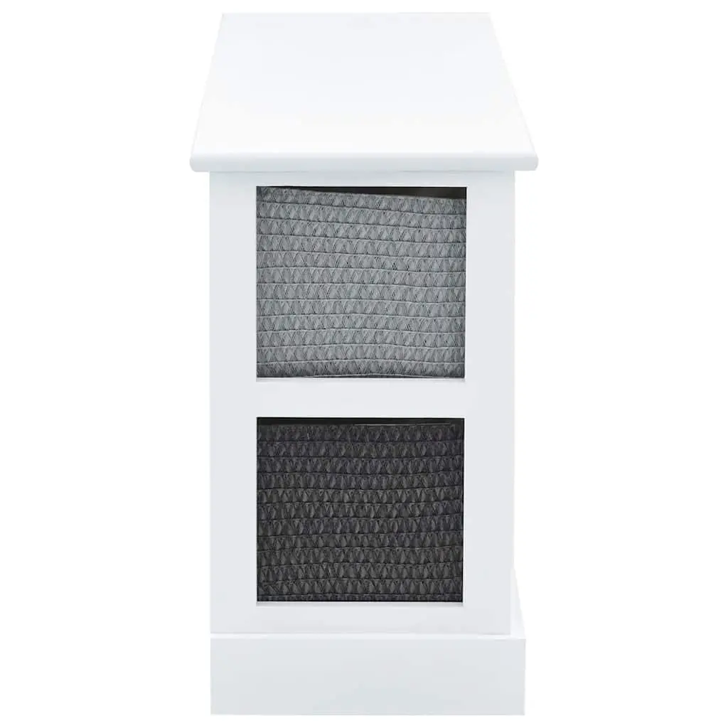 Storage Bench Wooden 6 Drawers Multicolour