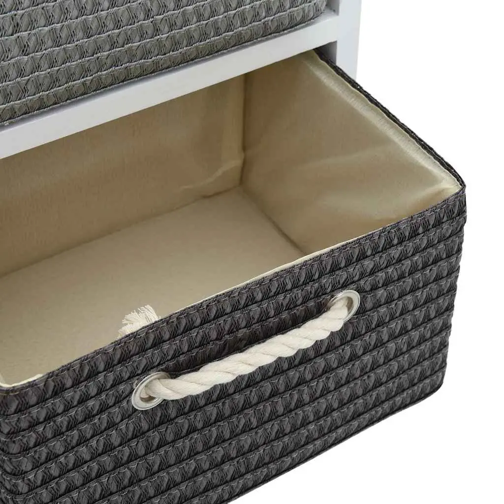 Storage Bench Wooden 6 Drawers Multicolour