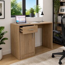 Functional Brown Desk for Home Offices and Studies
