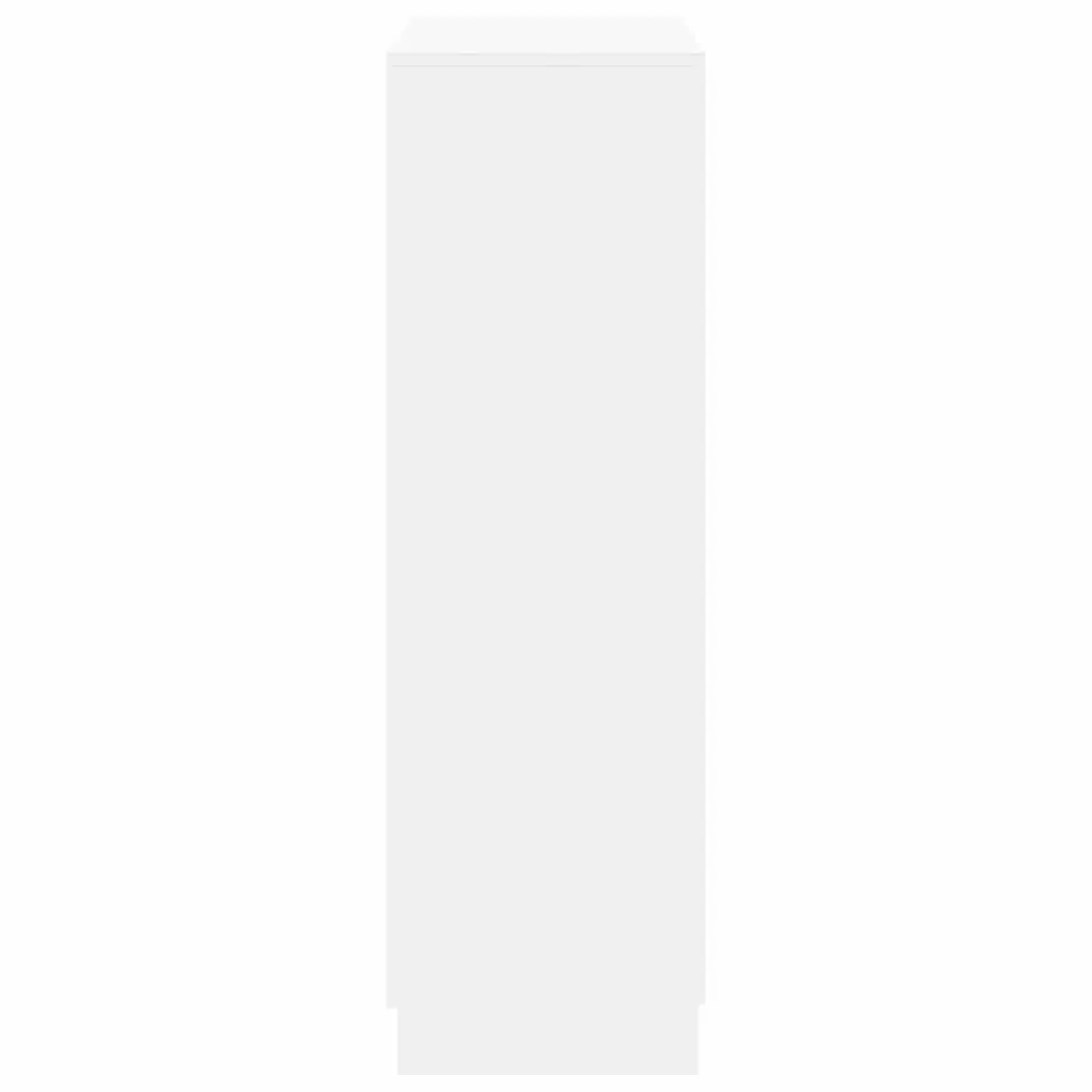 Shoe Cabinet 7 Shelves White Storage Organiser 2 Doors Entryway Hall Closet