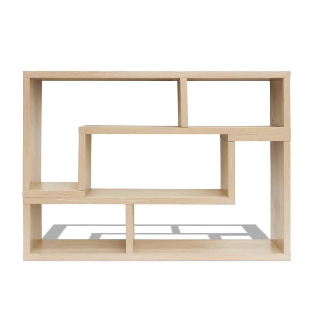 TV Cabinet L-Shaped Brown Storage Unit