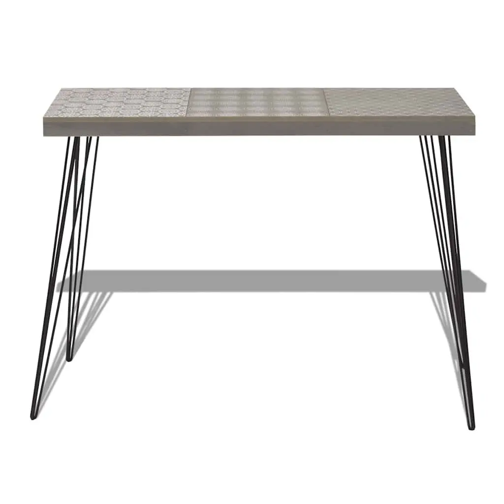 Console Table End Side Accent Display Hallway Furniture Stylish Grey Design