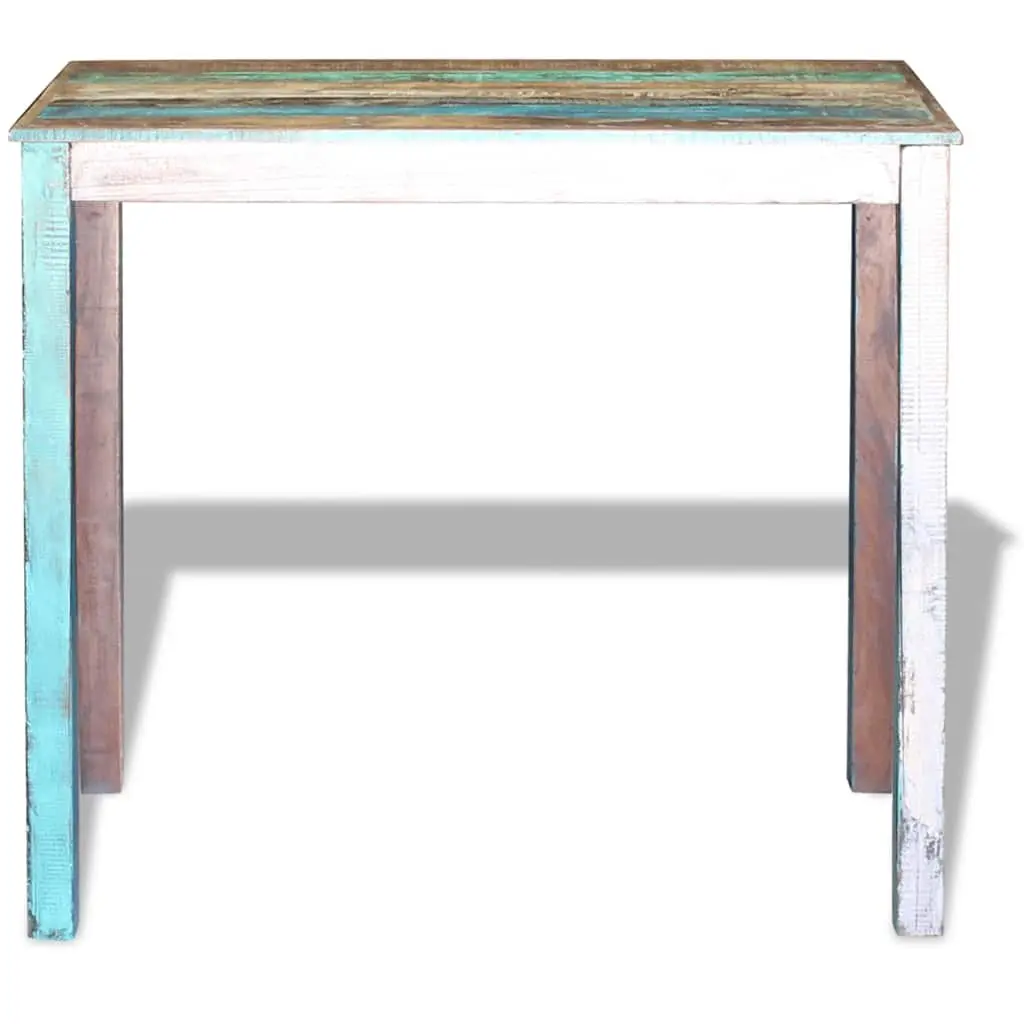 Bar Table Solid Reclaimed Wood 115 x 60 x 107 cm Multicolour Antique Style