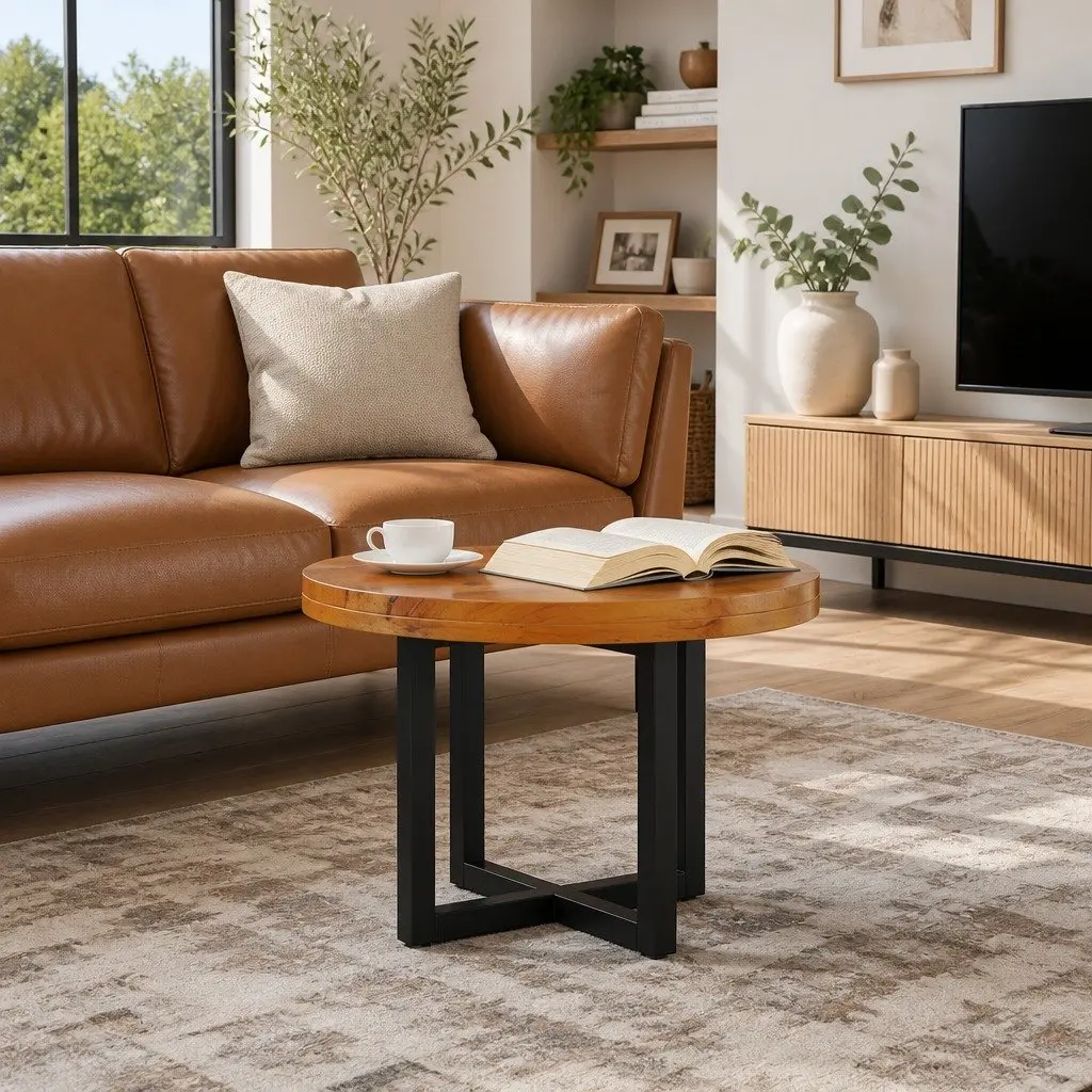Round Coffee Table for Home Decor
