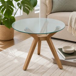 Versatile Round Tempered Glass Table Top for Everyday Use