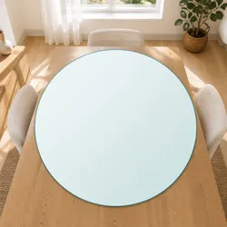 Versatile Round Tempered Glass Table Top for Everyday Use