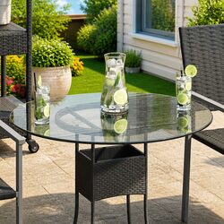Practical 700mm Round Tempered Glass Table Top for Your Home