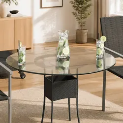 Round Tempered Glass Table Top for Dining & Coffee Tables