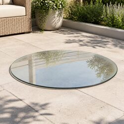 Round Tempered Glass Table Top for Dining & Coffee Tables