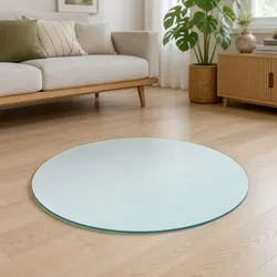 Practical 900mm Round Glass Table Top for Home Use