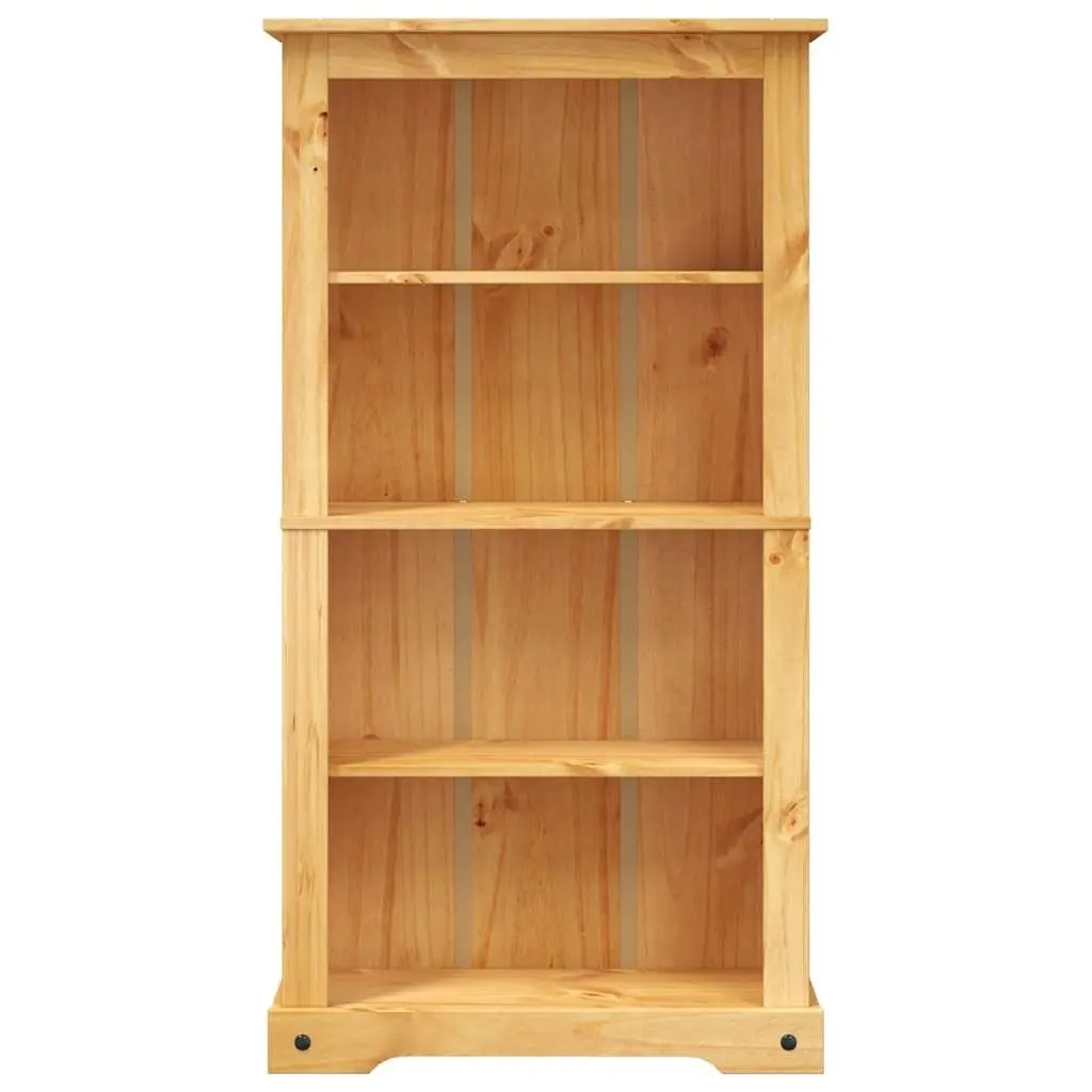4-Tier Bookcase Wooden Storage Unit 80 x 29 x 150 cm Brown