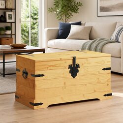 Practical Storage Solutions with Rustic Wooden Chest