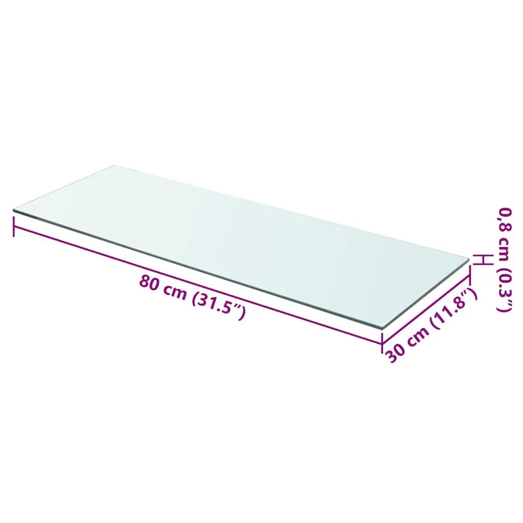 80x30cm Glass Shelf for Home Display