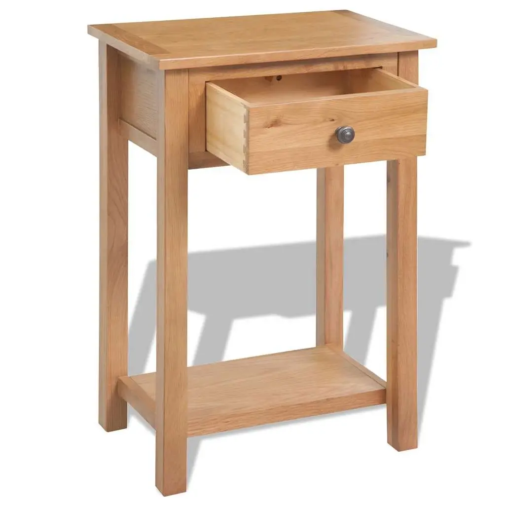 Oak Console Table for Hallway and Living Room Use