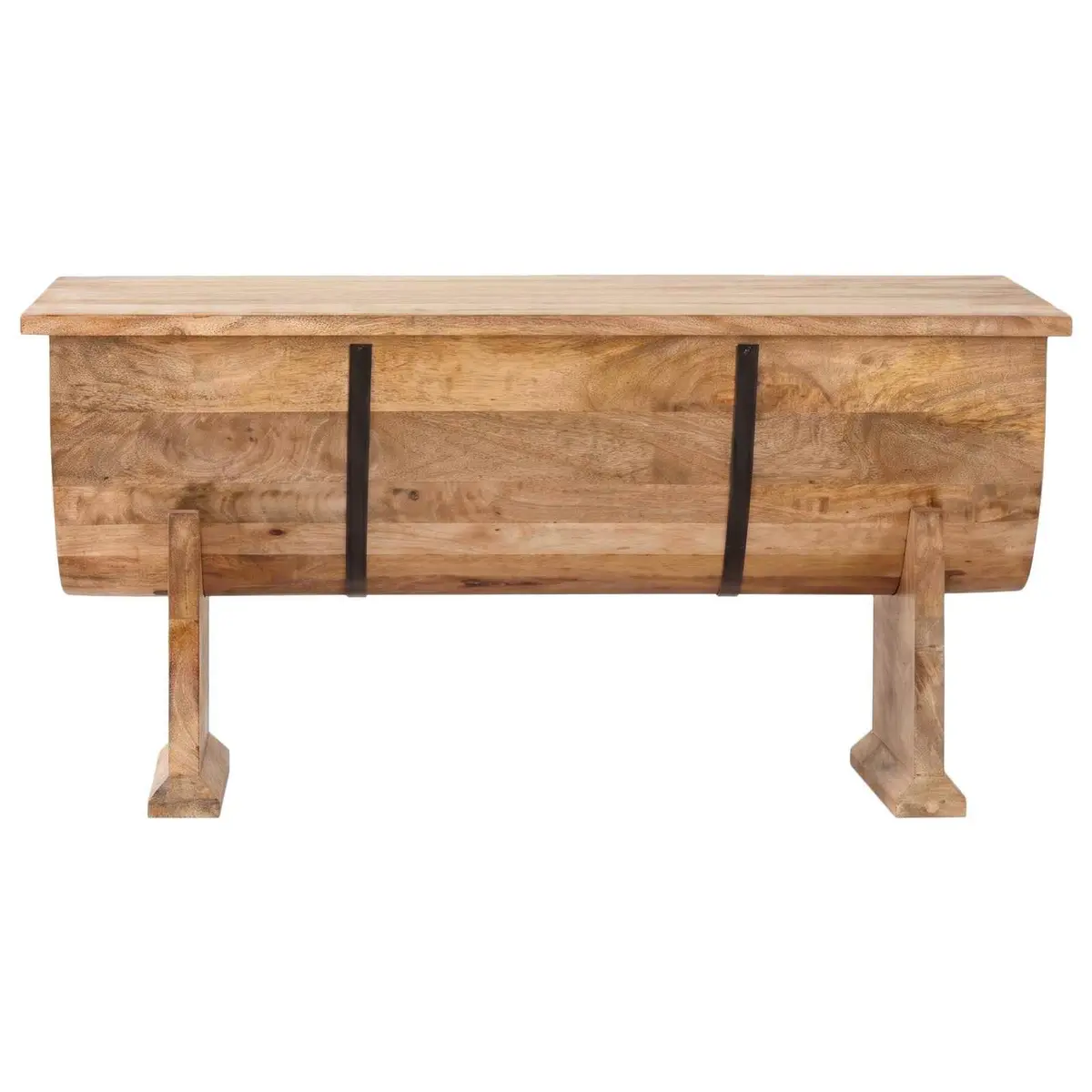 Coffee Table Solid Mango Wood Handmade Vintage Brown 88L x 50W x 40H cm