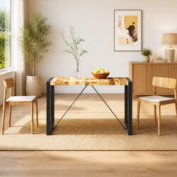 Versatile Industrial Dining Table for Kitchen Spaces