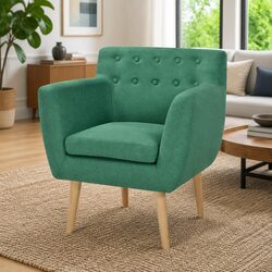 Practical Green Armchair for Your Living Room