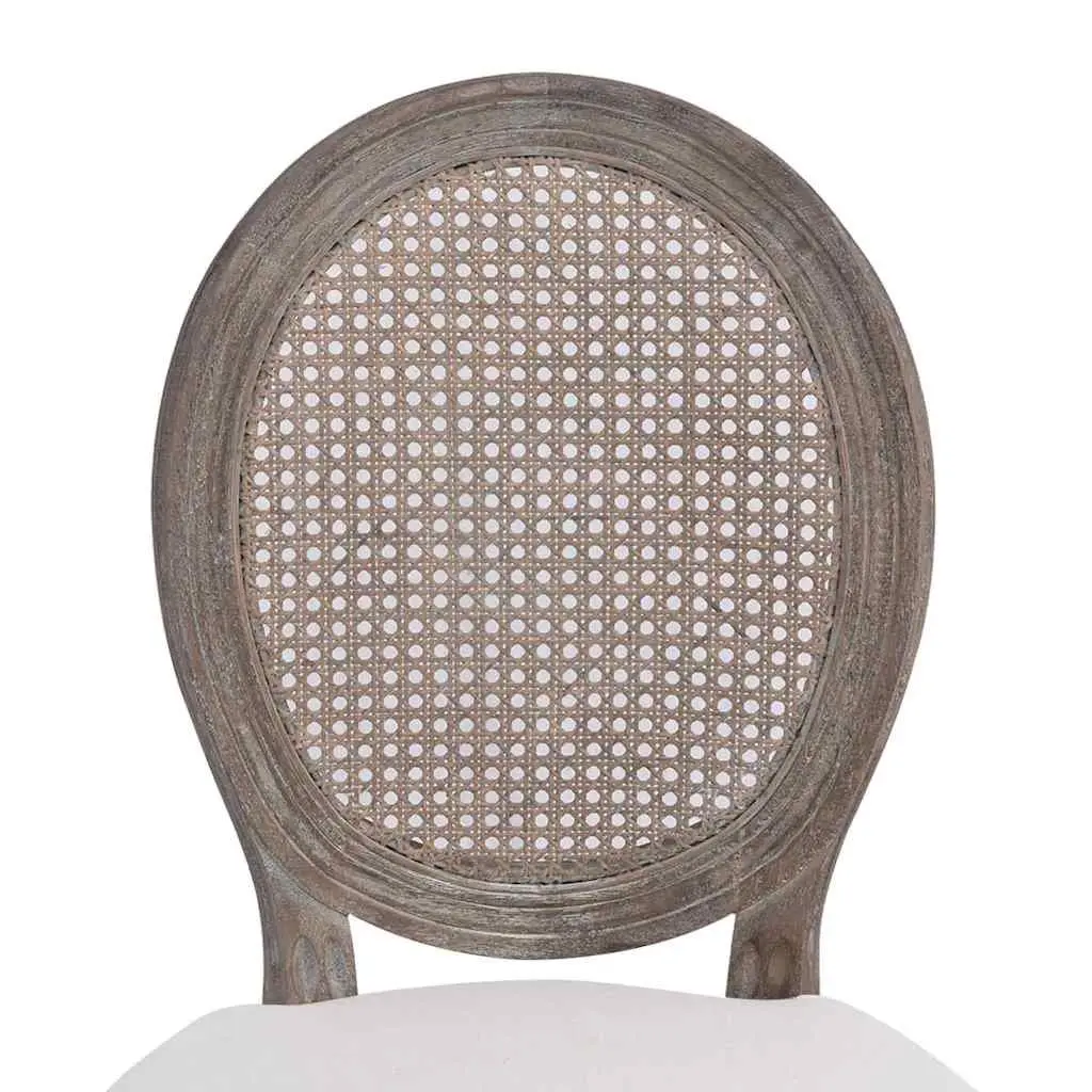 Foam-Padded Cream Dining Chairs for Living Spaces
