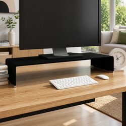 Functional Glass TV Stand: Perfect for Home Setup