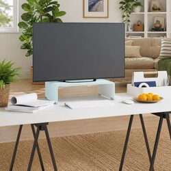 Versatile Glass Stand for TVs and Monitors at Home