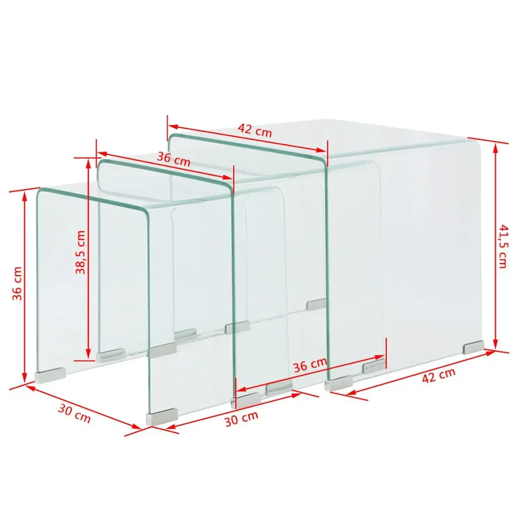 Nesting Tables for Living Room and Bedroom Use