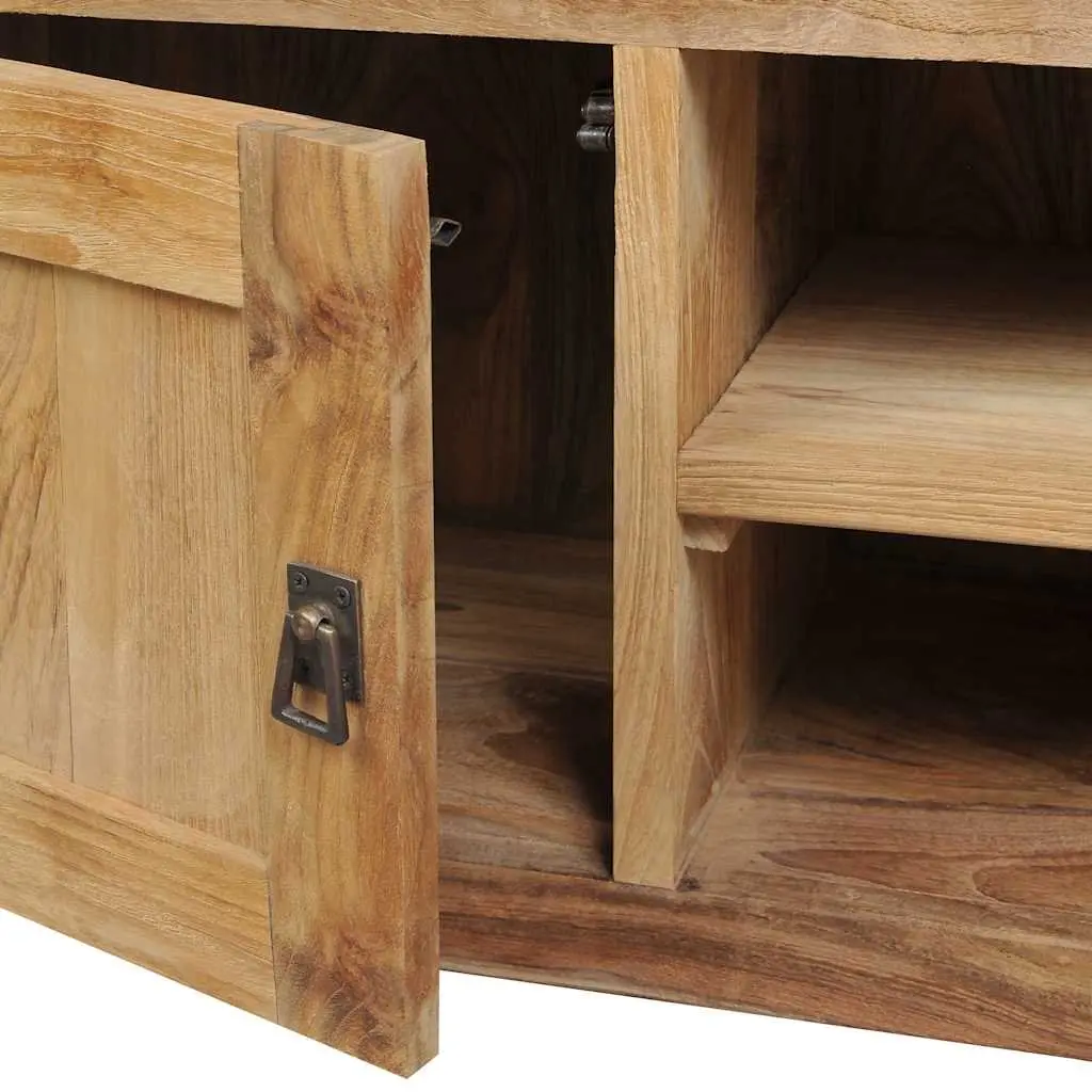 Solid Teak TV Cabinet 120x30x40 cm for Living Spaces