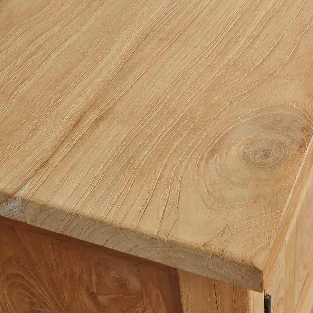 Solid Teak TV Cabinet 120x30x40 cm for Living Spaces