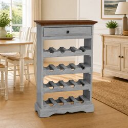 Practical Solid Mahogany Wine Rack for Home Use