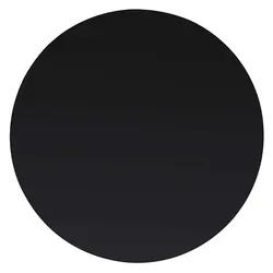 Versatile 400mm Black Round Glass Table Top