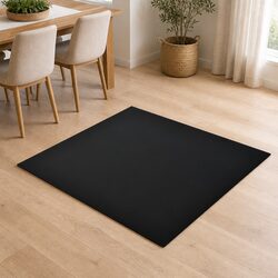 700x700mm Black Glass Table Top for Dining and Garden Use
