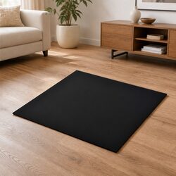 700x700mm Black Glass Table Top for Dining and Garden Use