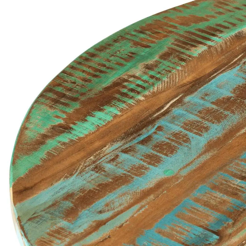 Industrial Vintage Style Coffee Table Handmade Solid Reclaimed Wood 65 cm Multicolour