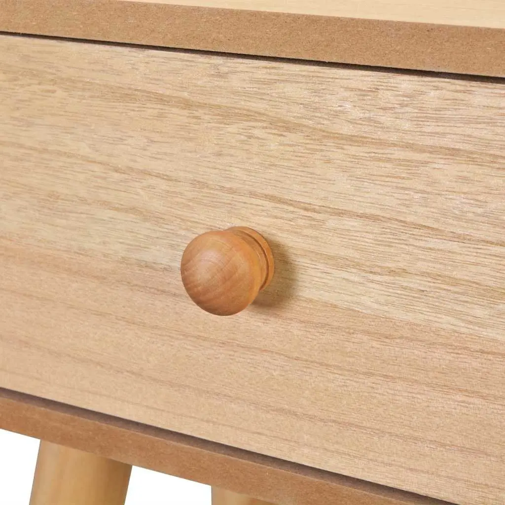Bedside Tables Solid Pinewood Retro 40x30x61 cm Brown 2 pcs