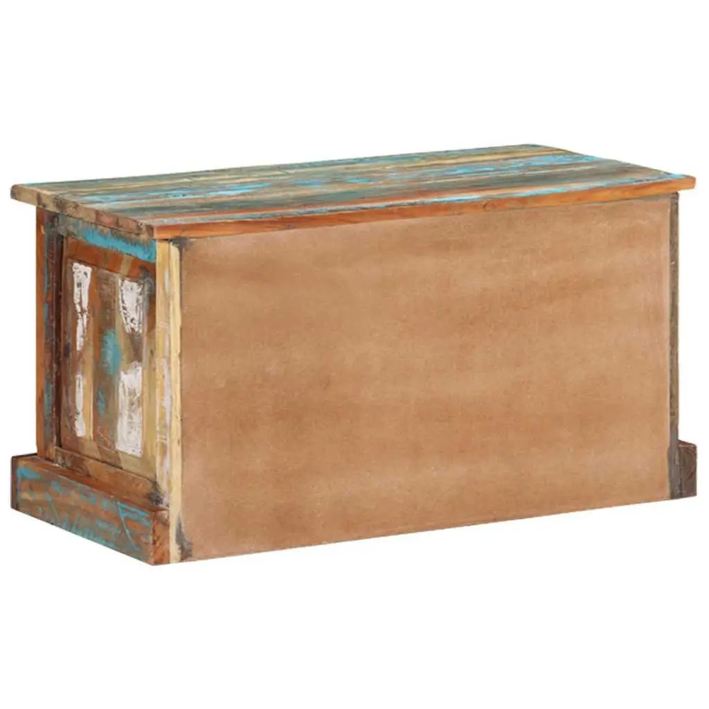 Shoe Storage Bench Solid Reclaimed Wood 2 Compartment Multicolour