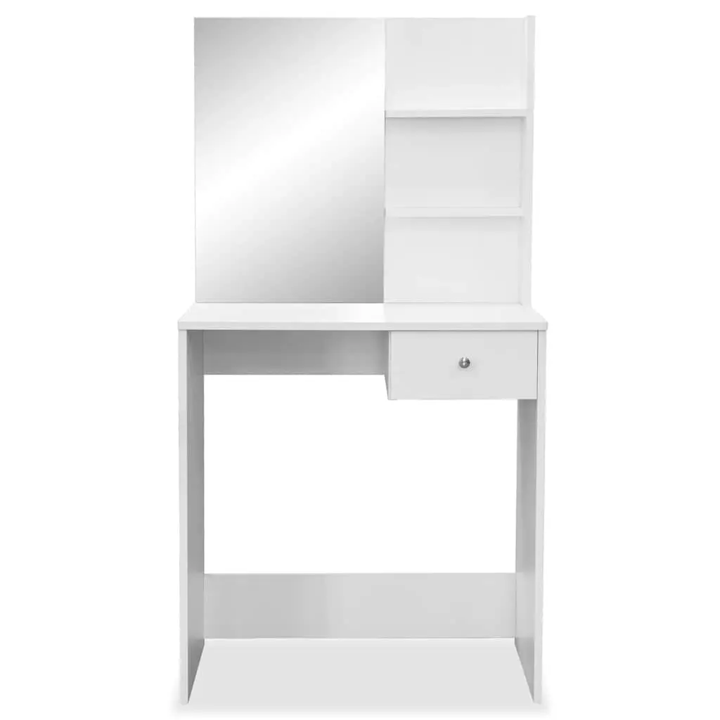 Dressing Table Engineered Wood Modern 75 x 40 x 141 cm White