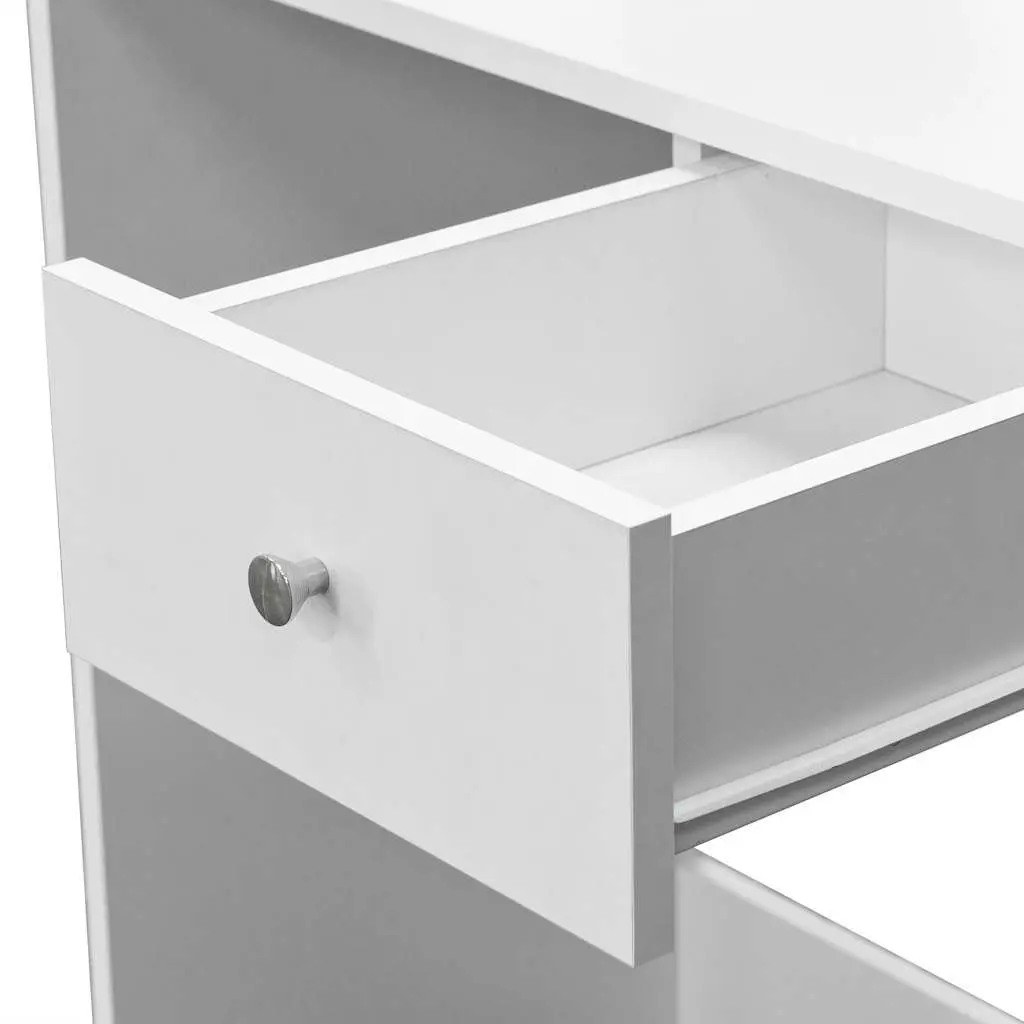 Dressing Table Engineered Wood Modern 75 x 40 x 141 cm White