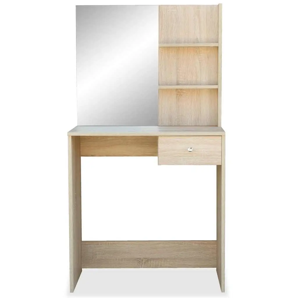 Dressing Table Bedroom Vanity Unit Engineered Wood Storage Drawer Shelving